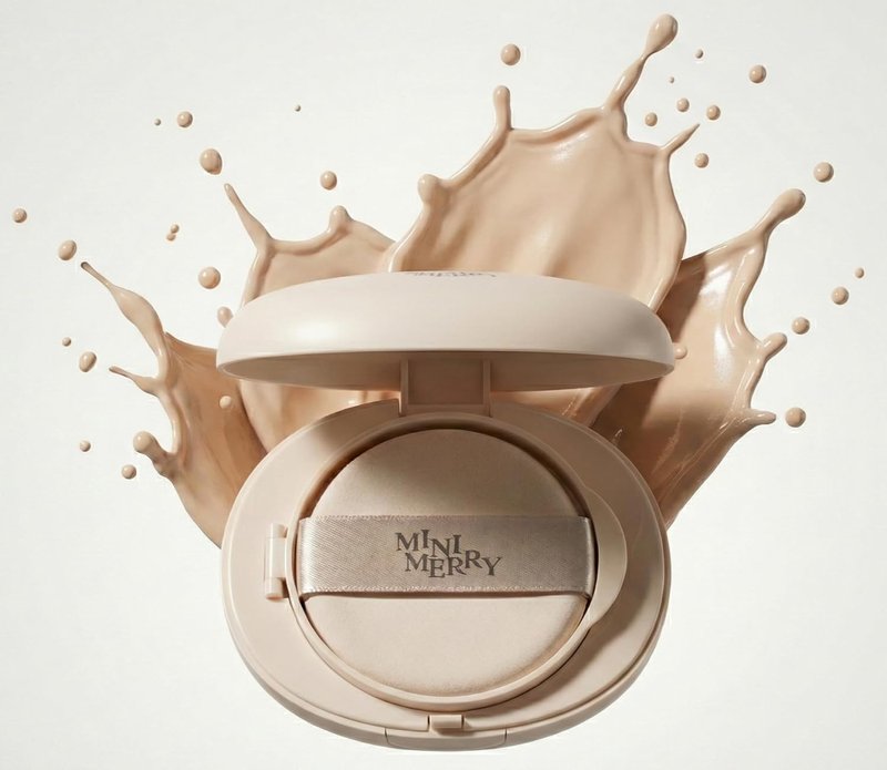 Minimerry Long Wear Cushion Foundation - Full Coverage Matte Finish | #21 Vanilla, 13g/0.45oz, 5 Shades for All Skin Tones