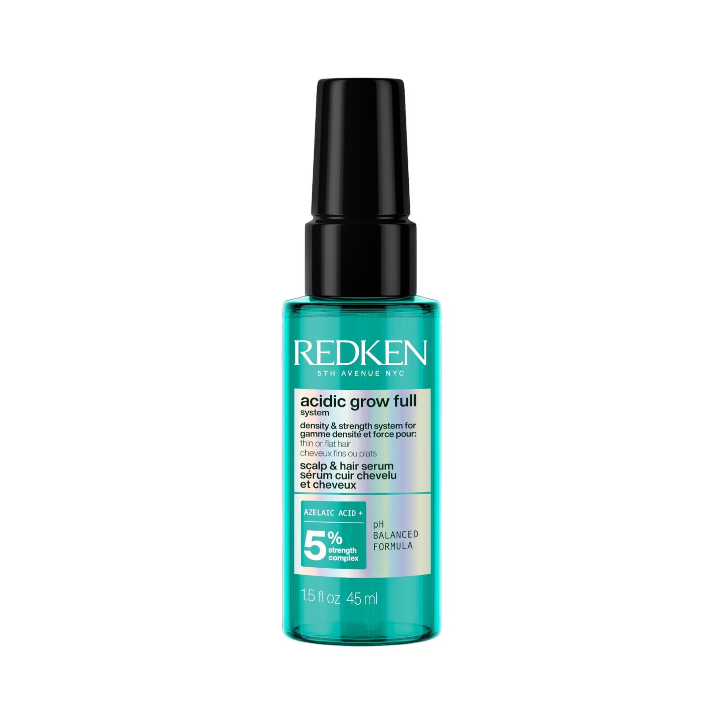 Redken Acidic Grow Full System Scalp & Hair Serum - Lightweight Leave-In Treatment for Rebalanced, Healthy-Looking Scalp and Fuller, Thicker Hair, With Azelaic Acid, 1.5 Fl Oz