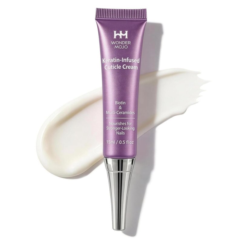 Nail & Cuticle Cream with Keratin, Biotin & Ceramides - Non-Greasy Deep Hydration | 15ml