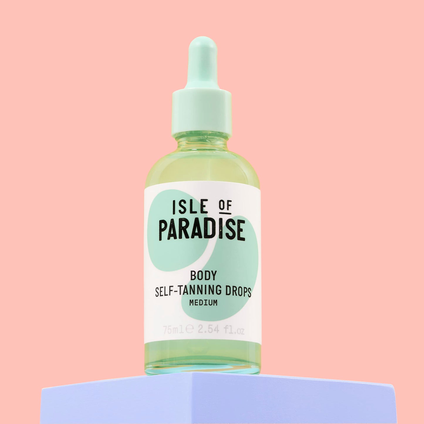 Isle of Paradise Self Tanning Face & Body Drops- Medium, Self Tanner Drops for a Natural Bronze, Long-lasting Tan, Cruelty Free, Fragrance Free & Dermatologist-Approved, 2.54 fl. oz