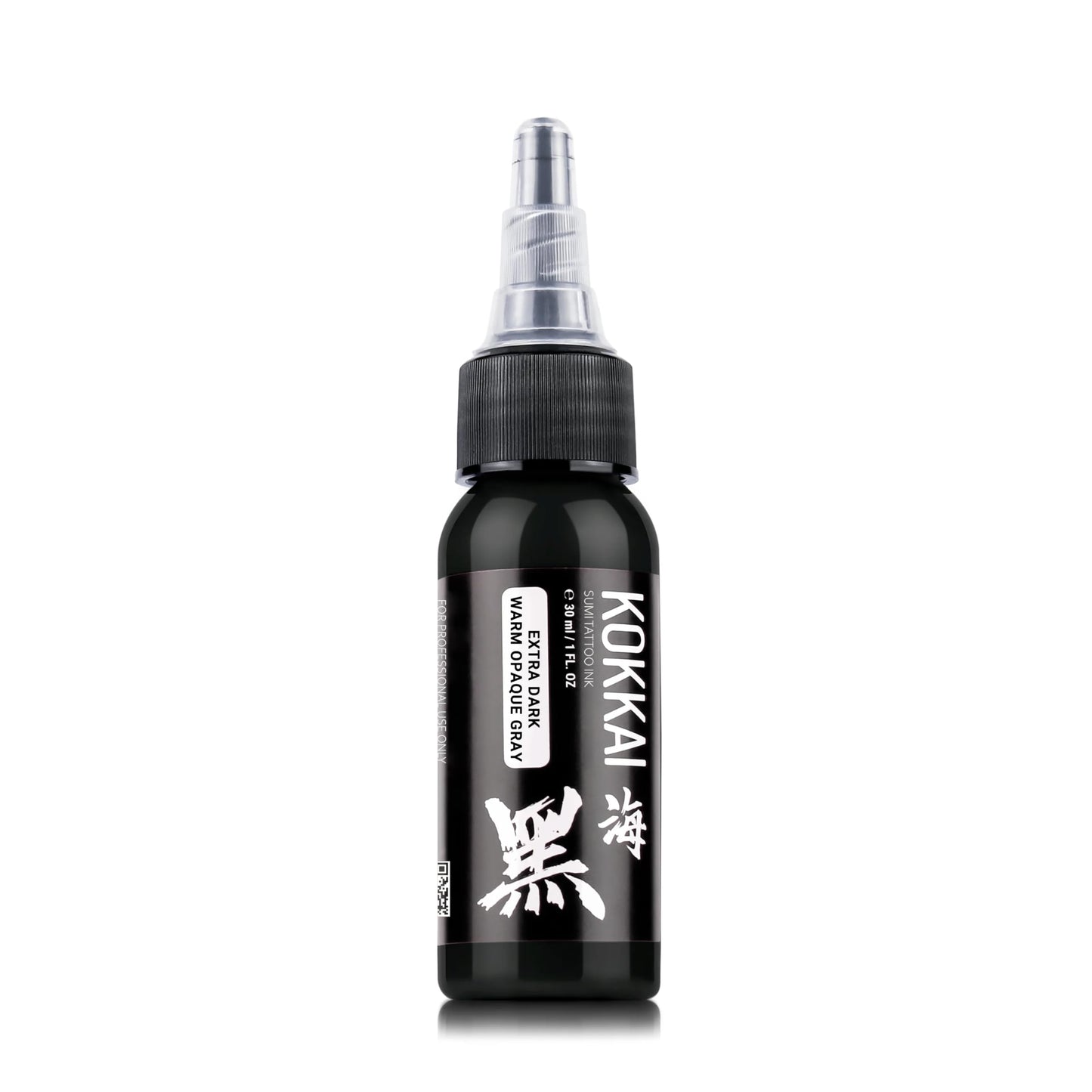 Kokkai Sumi Warm Opaque Gray Tattoo Ink Set, Premium Quality, Precision Medium Viscosity, Rich Hue, Quick Healing, Acrylic-Free, Water-Based, Ready-to-Use Ink for Precision Tattooing (Set of 5, 1 oz)