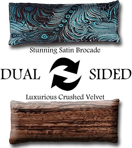 Luxe Serenity Eye Pillow - All-Natural Flaxseed Weighted Mask for Yoga & Meditation | Dark Turquoise