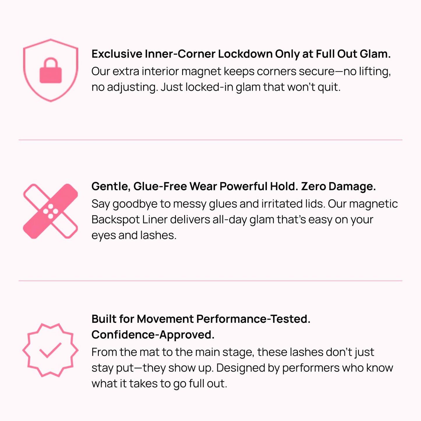 Full Out Glam Champion Charm Magnetic Lashes, Premium Reusable Magnetic Eyelashes, Refined Natural Look, No Glue Needed, Instant Application, Strong Performance Ready Hold, Contains One Set of Lashes