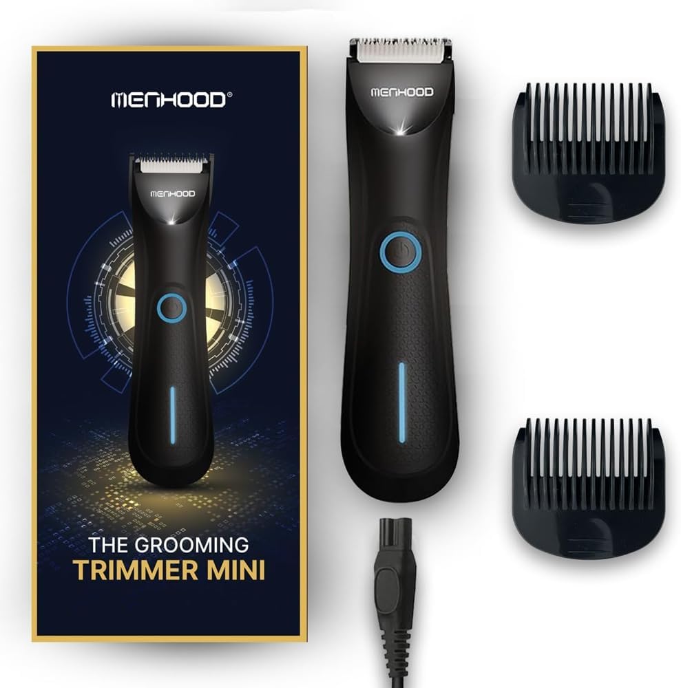 Men's Ball Trimmer Mini - Groin & Body Shaver with Ceramic Blade | IPX6 Waterproof, 90-Minute Run Time