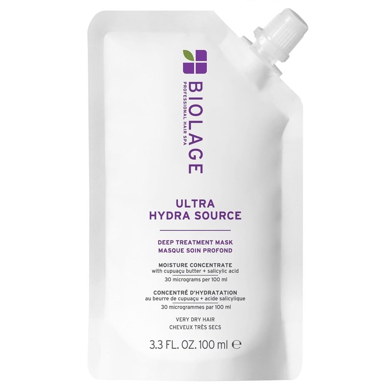 BIOLAGE Ultra Hydra Source Deep Treatment Mask - Intense Hydration for Very Dry, Thick Hair | 13.5 oz