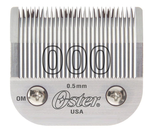 Oster Detachable Blade Size 0000 Fits Classic 76, Octane, Model One, Model 10 Clippers, 0.25 mm