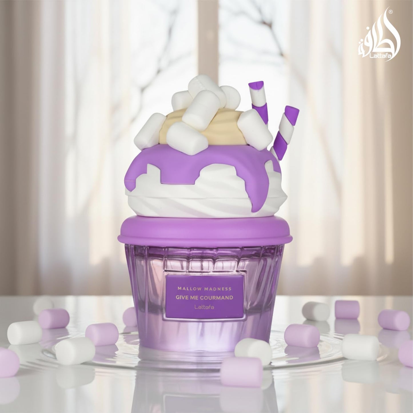Lattafa Mallow Madness Eau de Parfum - Sweet Marshmallow & Vanilla Fragrance | 75ml Long-Lasting Spray
