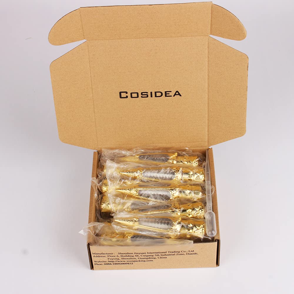 15PCS Empty Golden Crown 4ML Lip Gloss Tubes - DIY Lip Gloss Containers for Custom Blends