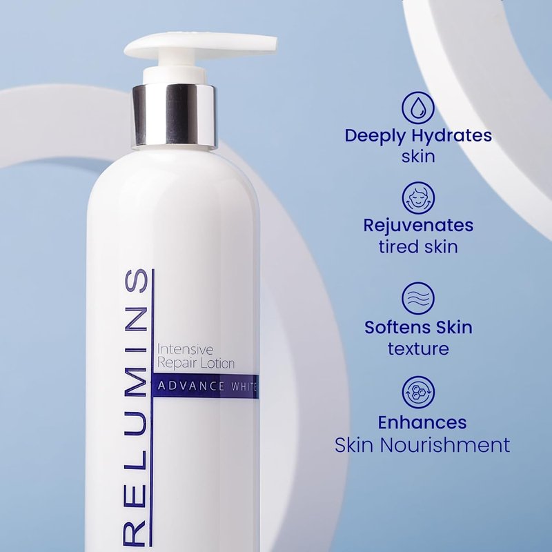 Relumins Advanced Hydrating Repair Lotion – Deep Moisturization with Argan Oil and Clair Blanche Complex for Smooth, Soft, Revitalized Skin, Glowing Summer Skin – 300ml Daily Lotion