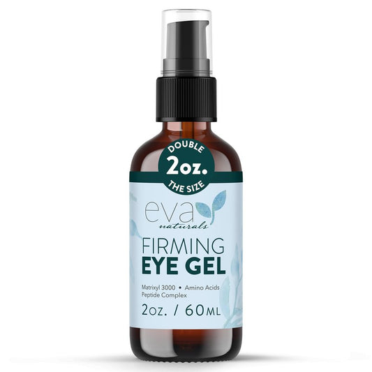 Eye Gel for Dark Circles, Bags & Puffiness – Anti-Aging Serum with Peptides, Hyaluronic Acid & Botanicals – Firming Under Eye Treatment for Wrinkles, Fine Lines & Tired Skin – 2 oz