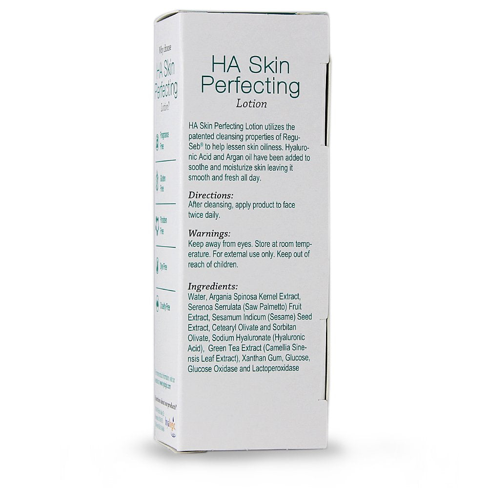 Hyalogic Episilk Hyaluronic Acid Skin Perfecting Lotion - Hydrating Face Moisturizer to Regulate Skin Oiliness - Hyaluronic Acid Moisturizer with Argan Oil Fl 1 Oz