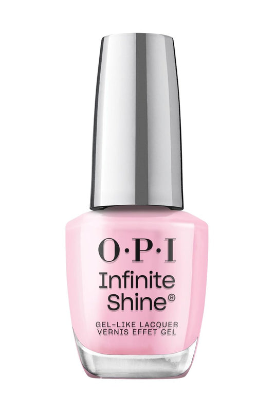 OPI Infinite Shine Faux-ever Yours | Opaque Soft Pink Crème Long Wear Gel Like Nail Polish | Vegan, Long Lasting, Streak Free