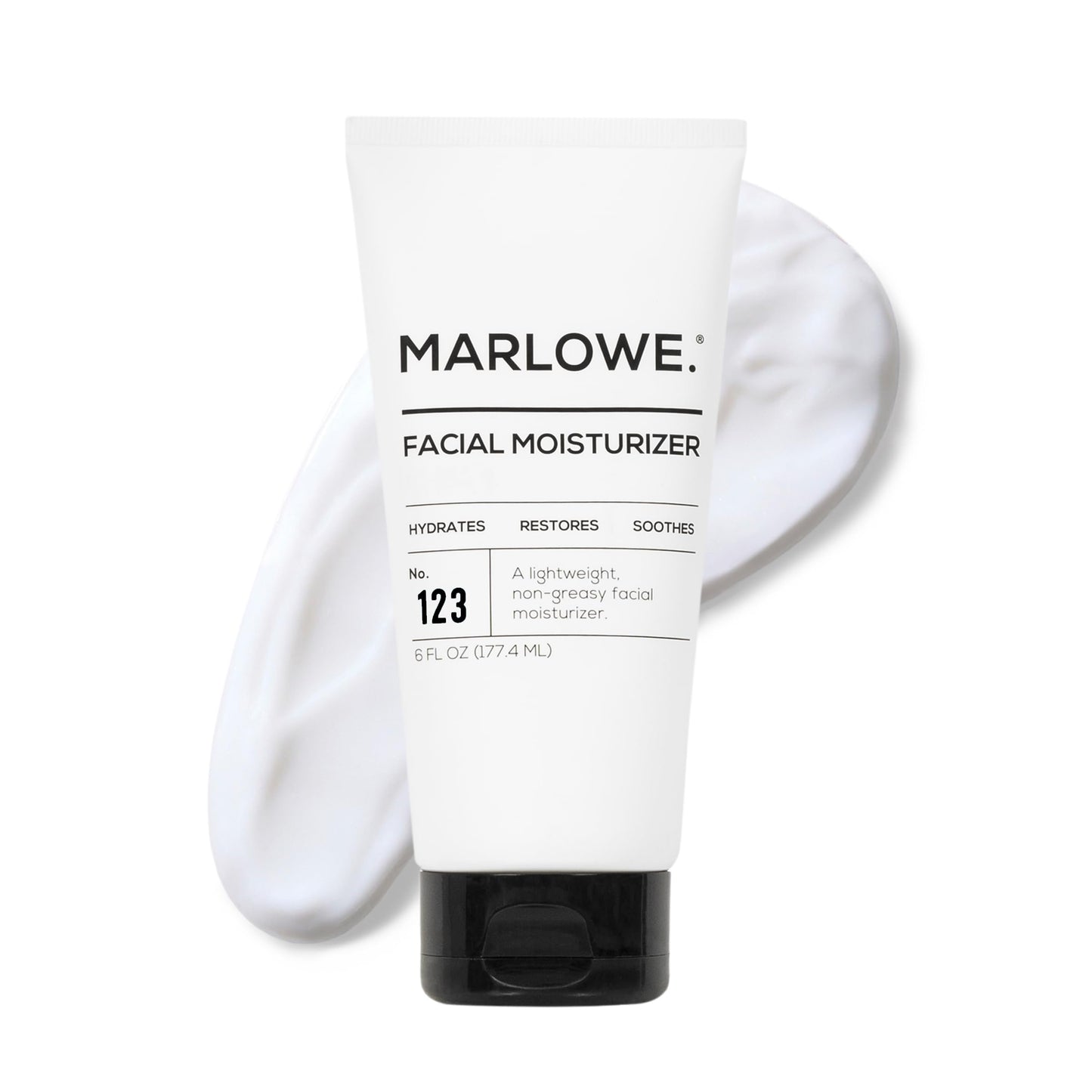 MARLOWE. Facial Moisturizer for Men, 6 oz, Lightweight, Non-Greasy Daily Face Lotion, Hydrates, Nourishes & Soothes, Clean, Vegan Formula with Aloe Vera & Green Tea Extract, Fresh Aloe Citron Scent