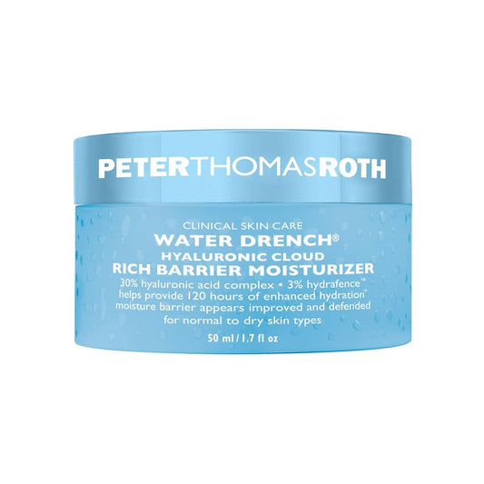 Peter Thomas Roth | Water Drench® Hyaluronic Cloud Rich Barrier Moisturizer | Hyaluronic Acid Barrier Cream For Dry Skin, Fragrance-Free