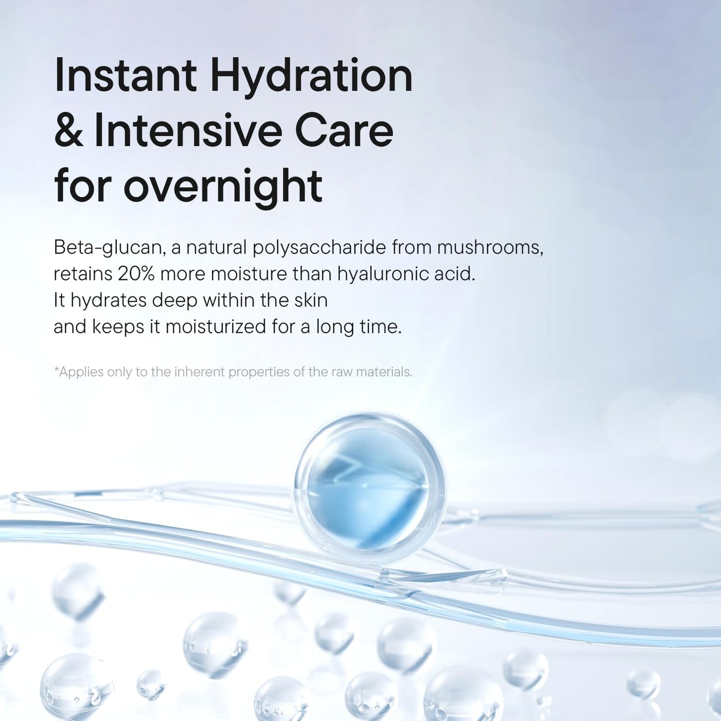 IUNIK Beta-Glucan Power Moisture Serum - Deep Hydration Vegan Serum with 7 Peptides | 50ml for Dry & Sensitive Skin