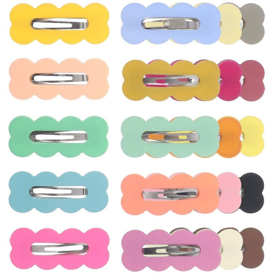 Candy Colored Snap Hair Clips - 30 Pcs Small Barrettes for Girls, Women & Teens | Perfect for Parties & Daily Use