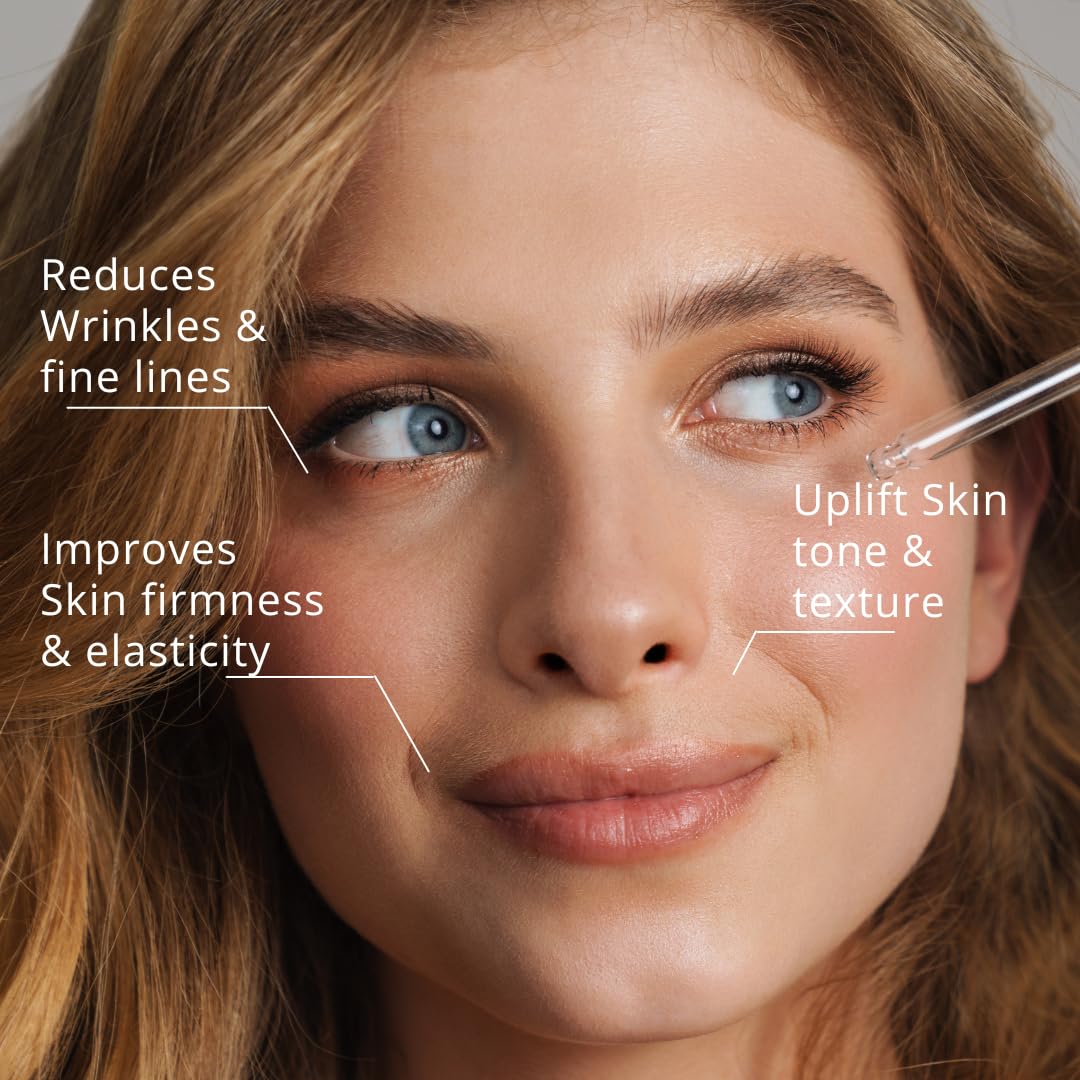 SKOHO Retinol based Anti Aging Organic face Serum with 98.949% Naturality | Reduces Fine Lines & Wrinkles | Plant based Retinol serum for face| Hyaluronic Acid & Kiwi extract | COSMOS Certified| 30ml