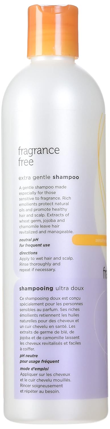Earth Science Fragrance-Free Shampoo - Gentle Cleansing Formula | 12 oz Bottles (Pack of 3)