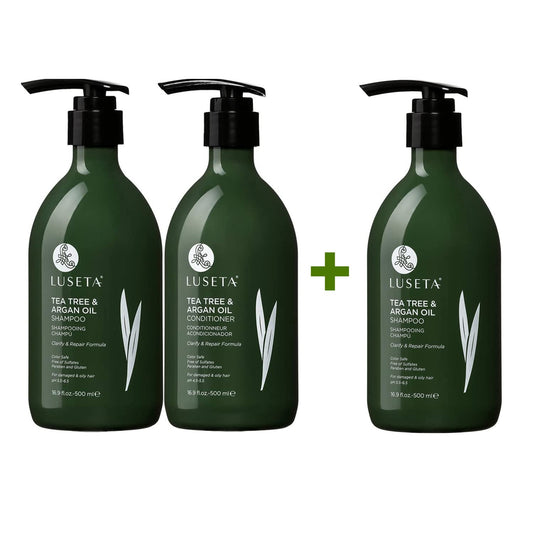 Tea Tree Shampoo & Conditioner Set with shampoo