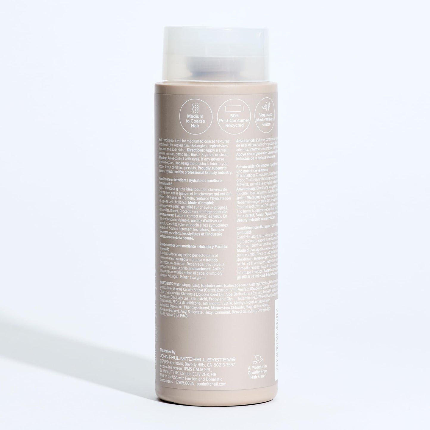 Paul Mitchell The Detangler Conditioner, Hydrates + Adds Manageability, For Medium to Coarse + Color-Treated Hair, 16.9 fl oz