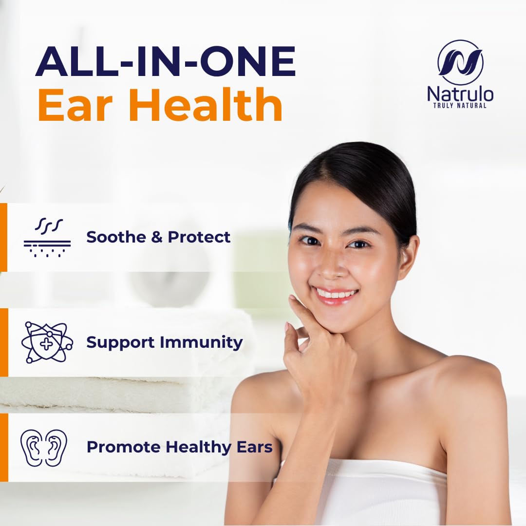 Natural Ear Drops for Ear Infection – Herbal Eardrops for Adults, Children & Pets – Soothes Discomfort, Ear Aches, Itchy Ears, Swimmer's Ear, & Loosens Wax – Kids Safe Ear Oil Made in USA