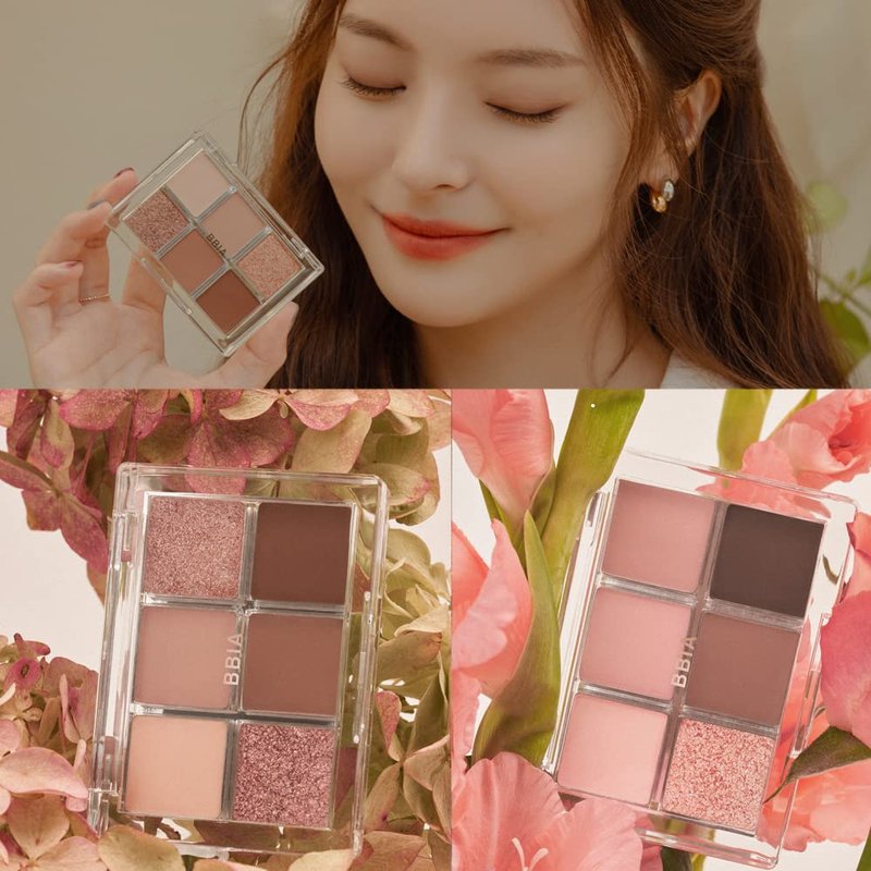 BBIA Ready To Wear Eye Palette - Ultimate Eyeshadow Palette Blendable & Buildable Shade Soft Texture Shimmer Finish Gorgeous Pearls Daily Eye Shadow Colors Vegan Korean Eye Makeup (02 MOOD BLUSH)