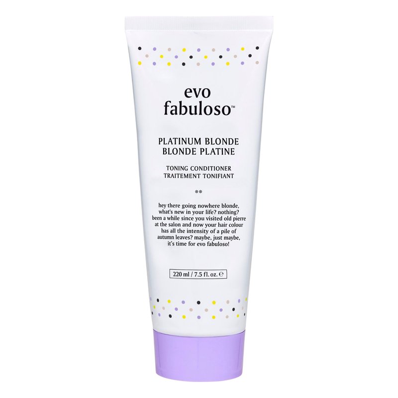 EVO Fabuloso Caramel Color Depositing Conditioner for Blonde Hair - Tones, Nourishes & Adds Shine - 7.4 fl oz