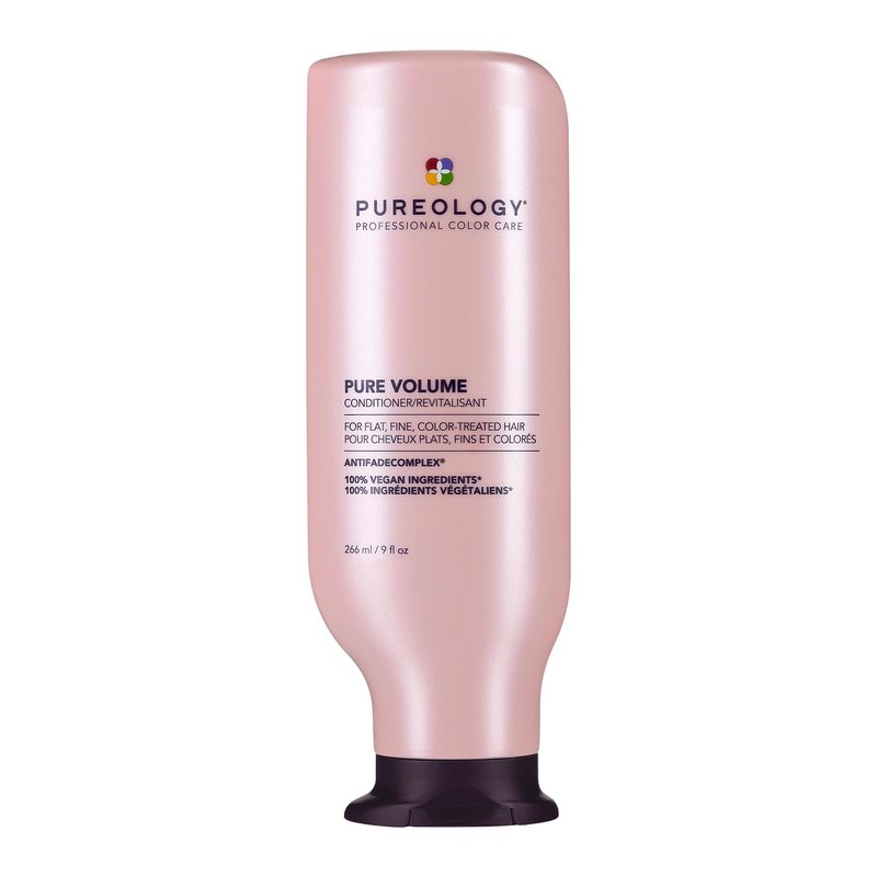 Pureology Pure Volume Conditioner - Enhances Volume and Movement, Lightweight Shampoo for Fine, Flat, Color Treated Hair, 9 Fl Oz