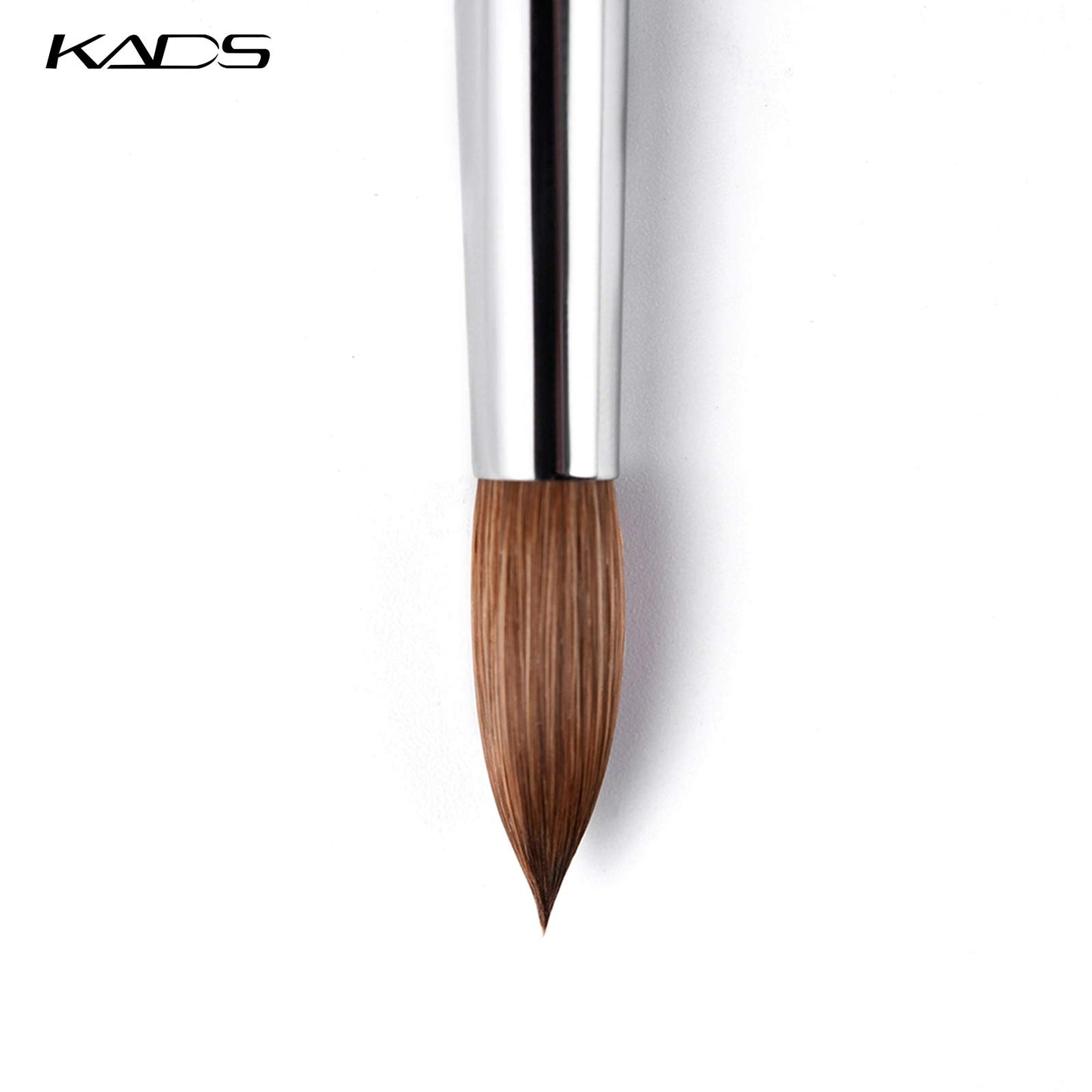 KADS 100% Kolinsky Sable Acrylic Nail Art Brush Red Wood Pen Nail Brush Size 12# 14# 16# 18# 20# Nail Art Manicure Tool Set (size16)