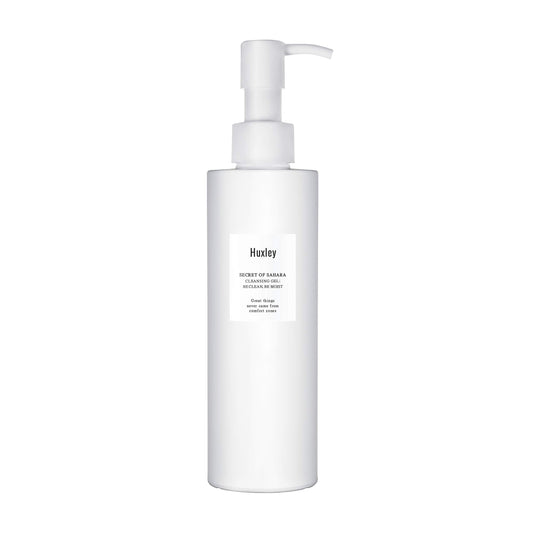 Huxley Secret of Sahara Gel Cleanser, Korean Gel-to-Foam Facial Cleanser for Daily Cleansing, Gentle Hydrating Face Wash for Makeup & Sunscreen Removal | 200 mL / 6.76 fl oz.
