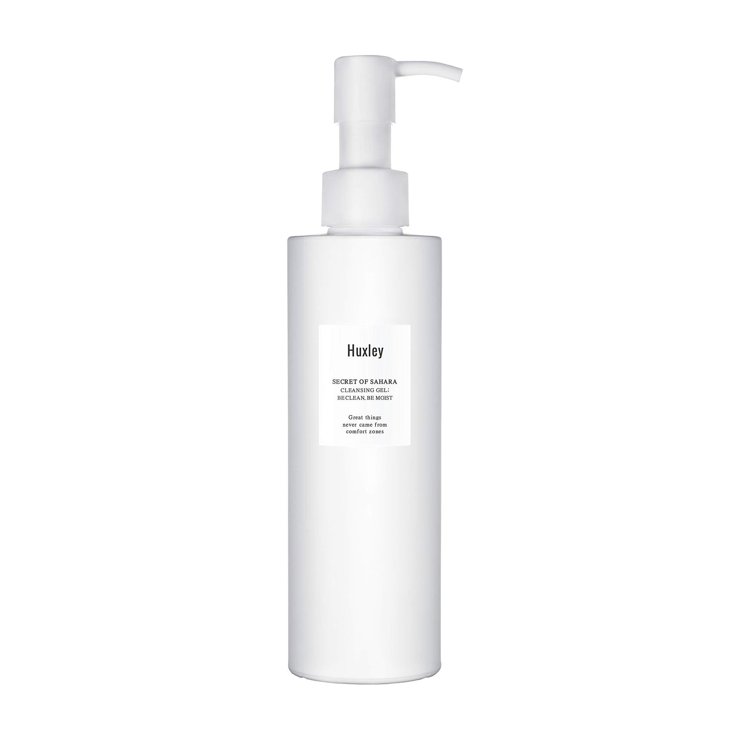 Huxley Secret of Sahara Gel Cleanser, Korean Gel-to-Foam Facial Cleanser for Daily Cleansing, Gentle Hydrating Face Wash for Makeup & Sunscreen Removal | 200 mL / 6.76 fl oz.