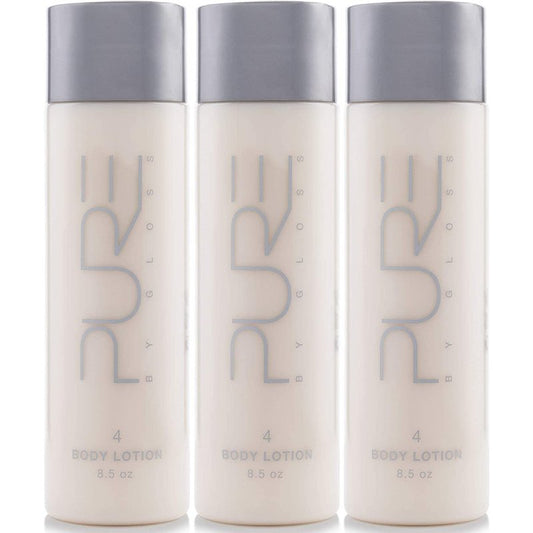 Pure By Gloss Body Lotion – Fresh Lemon Scent – for All Skin Types – Cruelty Free and Paraben Free – Luxurious Moisturizing, Softening & Smoothing Formula – for Men, Women, Kids – 8.5oz Each – 3 Pack