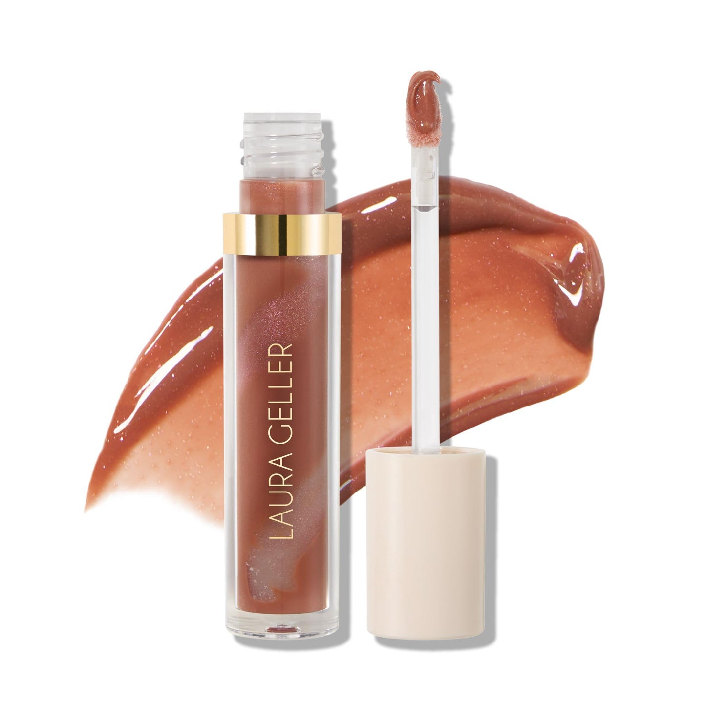 LAURA GELLER NEW YORK Italian Marble Glossy Lip Tint - Moisturizing Lip Gloss - Enriched with Shea, Mango and Cocoa Butters (03 Summer Paloma)