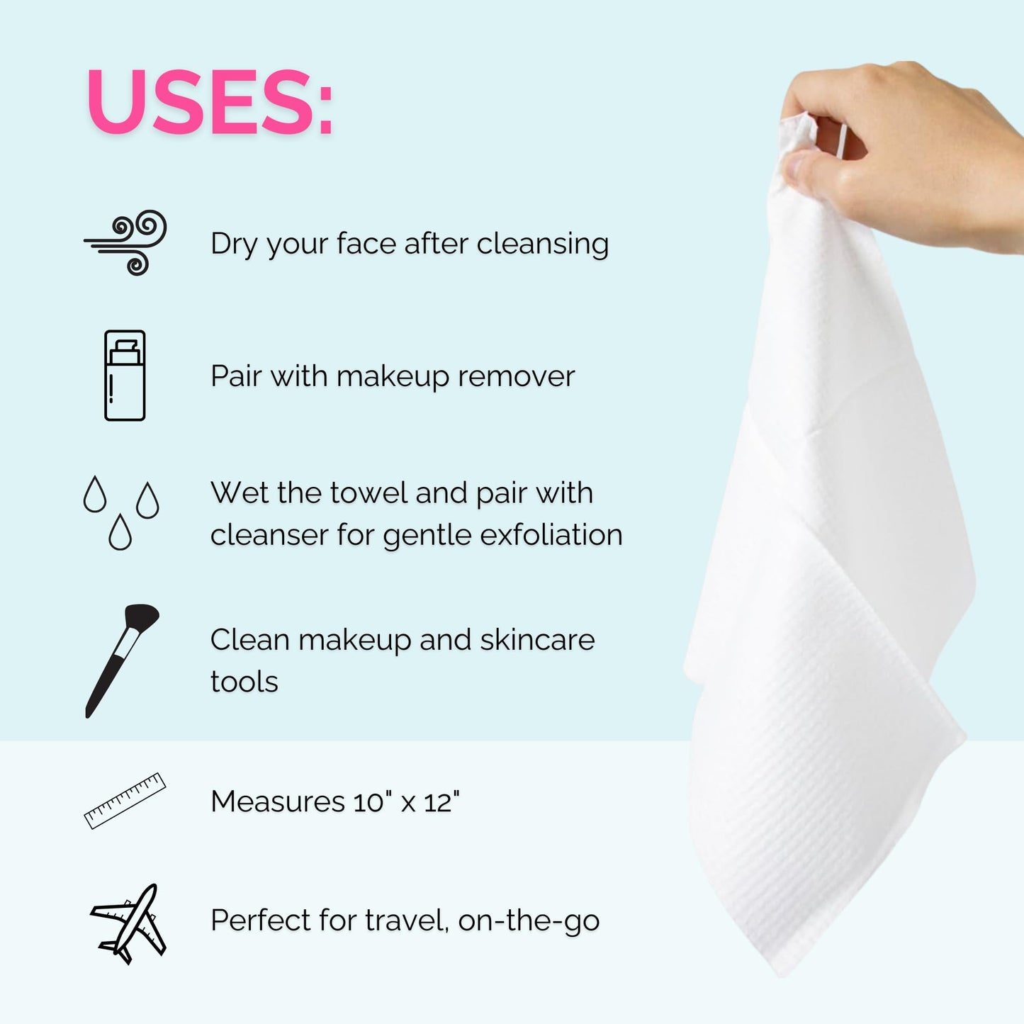 Elizabeth Mott - Thank Me Later Blurring Face Primer (30g) and Thank Me Later Clean Face Towels - Cruelty Free - (2-Pack Bundle)