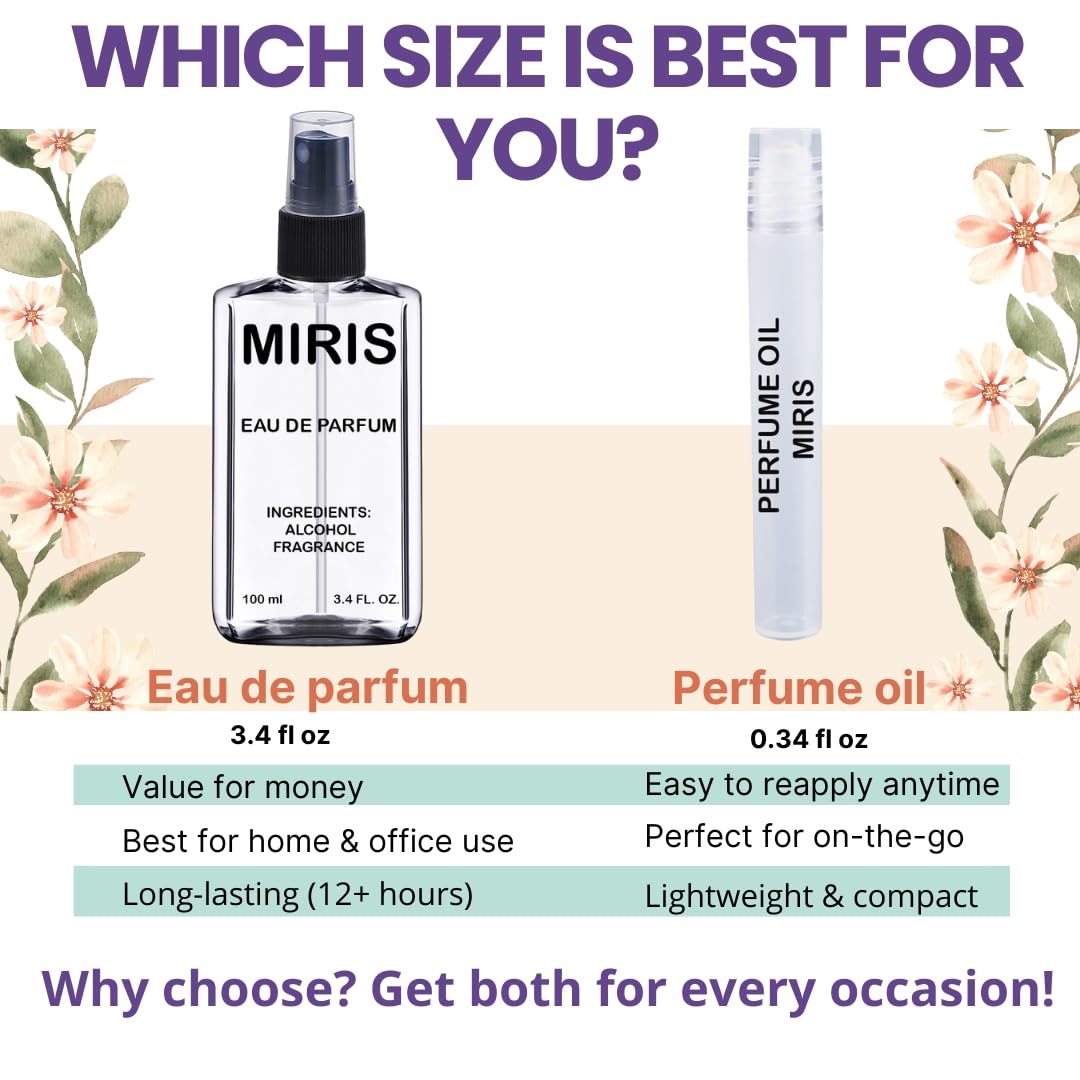 MIRIS No. 1197, Inspired by Blossom, Long-Lasting Eau de Parfum for Women, Spray 3.4 Fl Oz / 100 ml