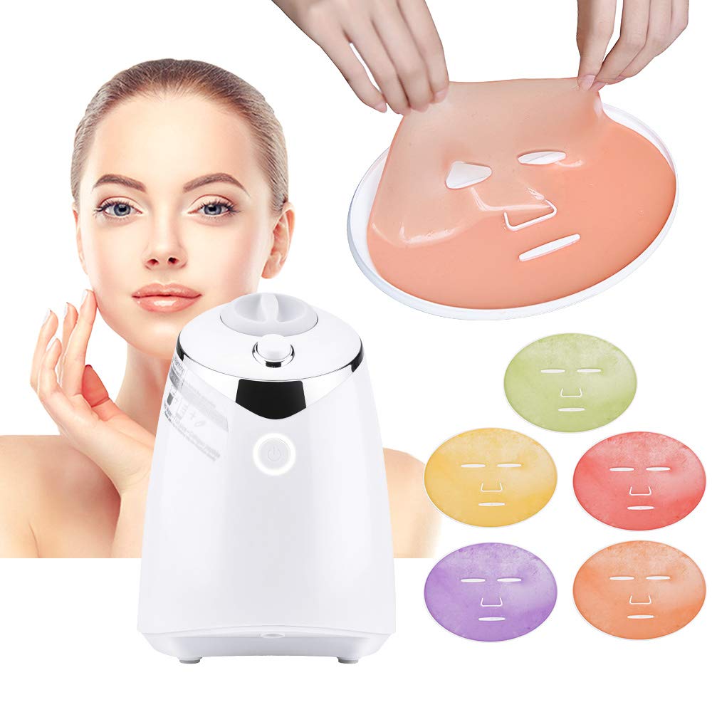 Face Mask Maker Facial Mask Machine with 32 Counts Collagen Pills Make Your Own Face Masks Kit Home Automatic DIY Face Mask Maker, Facial Cream Maker Gifts for Women Girls