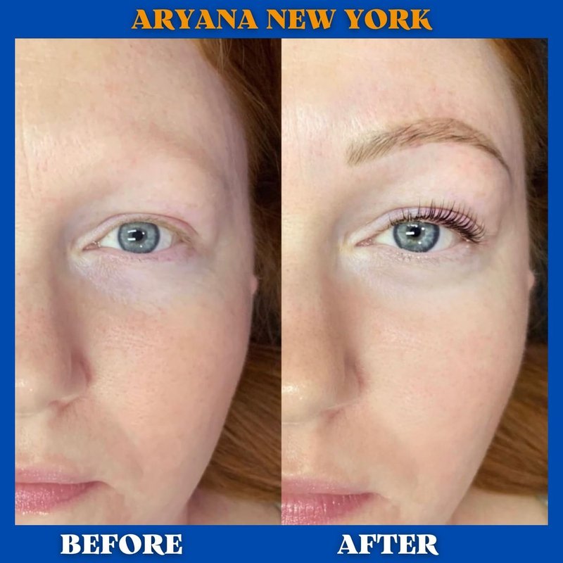 ARYANA NEW YORK LASH AND EYEBROW KIT - Up to 10 Applications - Black and Brown 15 ML - With Brow Brush