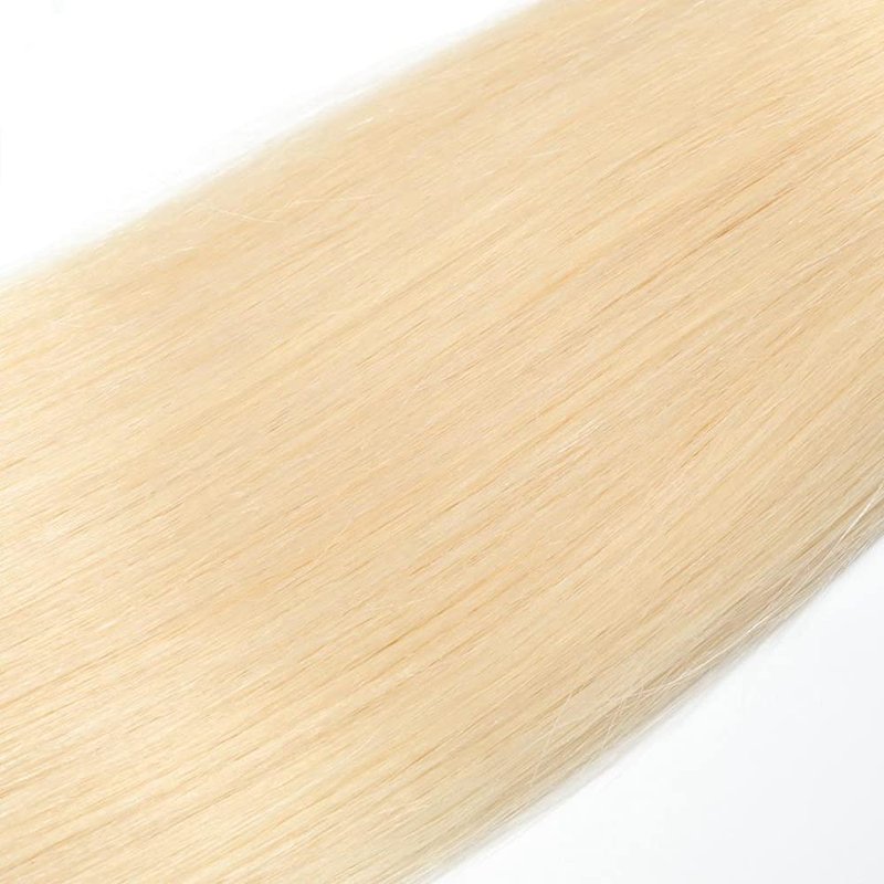 #613 Blonde Bundles Straight Bundles Human Hair 22 24 26 Inch Unprocessed Brazilian Virgin Weave Hairs Honey Blonde 3 Bundle 50 Gram Per Bundle Human Hair Extensions