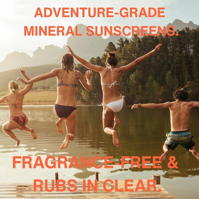 SPF 50 Mineral Sunscreen 2-Pack – No White Cast, Reef-Safe, Non-Nano Zinc, Water Resistant, Face & Body – Goodspread
