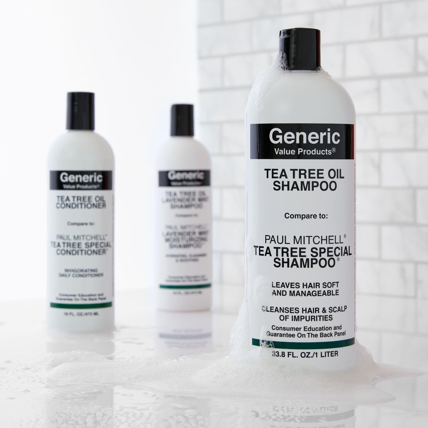 Generic Value Products Tea Tree Oil Shampoo, Leaves Hair Soft and Manageable, Leaves Scalp Clean and Tingling