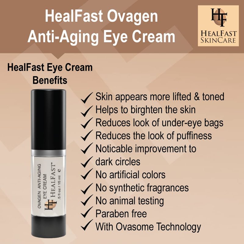Anti-Wrinkle Eye Cream with Retinol & Hyaluronic Acid - Brighten Dark Circles | Reduce Puffiness (0.5 Oz)