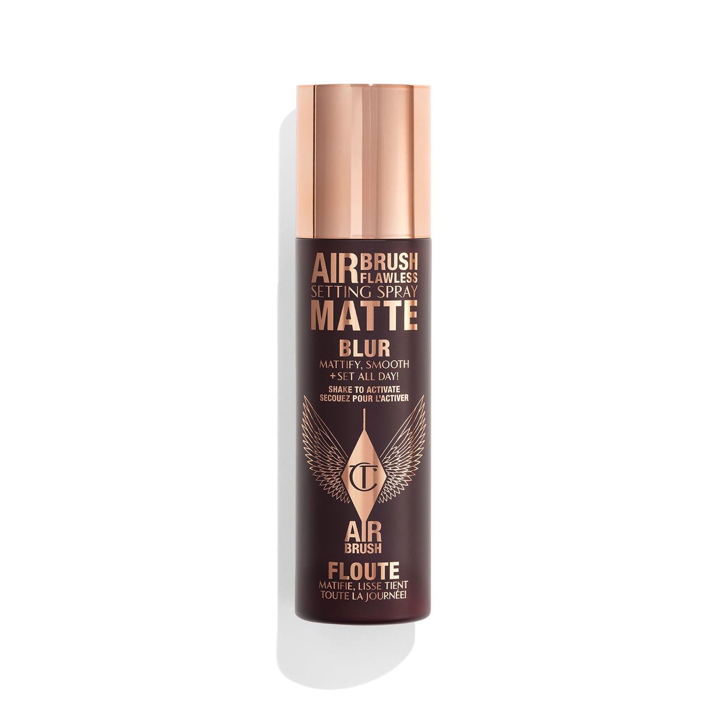 Charlotte Tilbury Airbrush Flawless Matte Setting Spray – Ulta-Fine Mist to Prime & Set Makeup Up to 16Hr – Oil and Shine Control with Blurring Matte Finish, Humidity & Waterproof