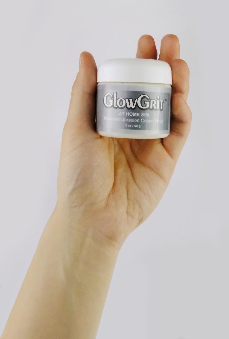GlowGrit At-Home-Spa Microdermabrasion Cream Facial Scrub - Unisex Exfoliator for Dull Skin, Pores, Even Skintone, Beards and More
