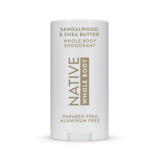 Sandalwood & Shea Butter Deodorant - Sensitive Skin Formula | Whole Body | 2.4 oz