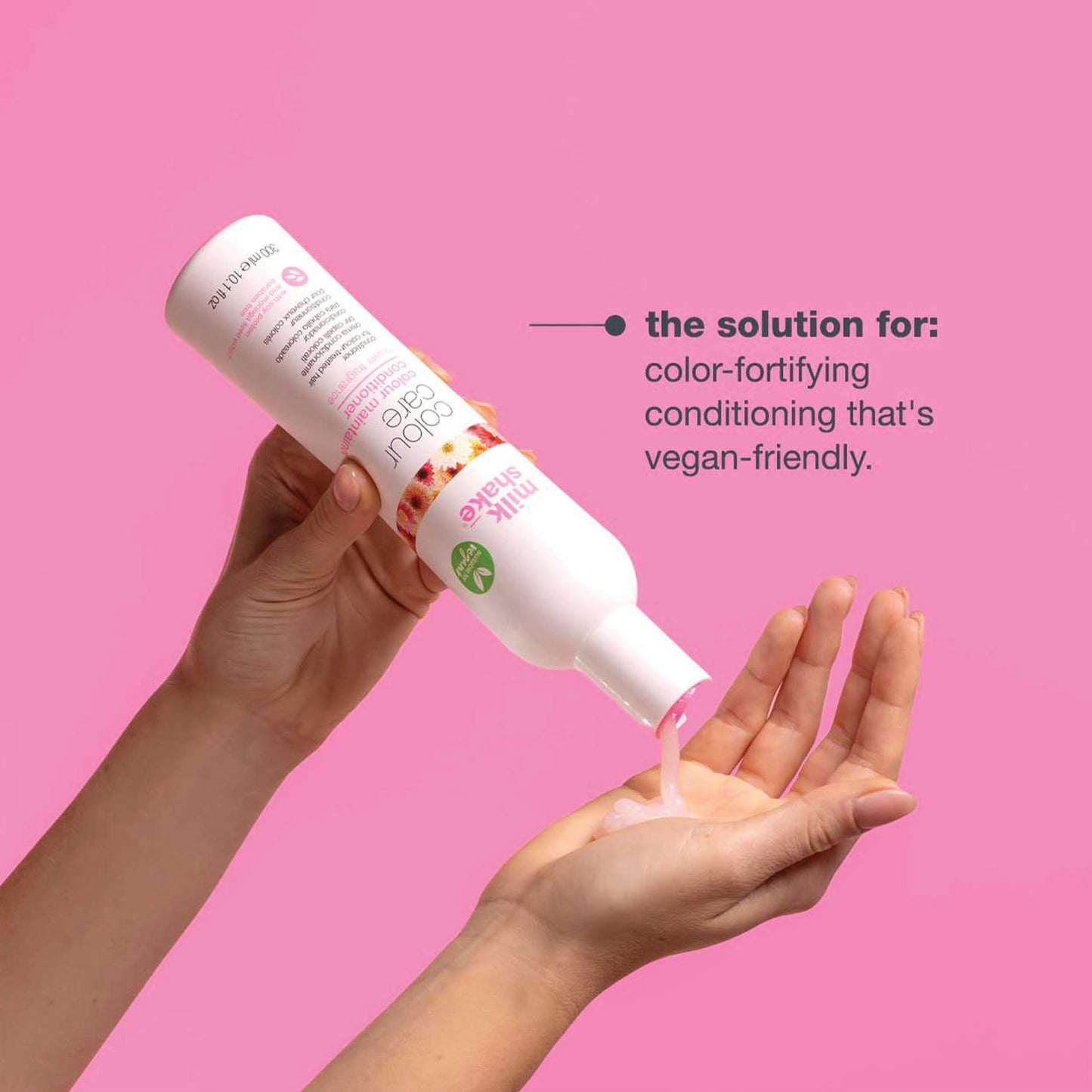 milk_shake color maintainer conditioner – flower fragrance | vegan care for color-treated hair | hydrates, softens & protects with soy proteins & hyaluronic acid, 33.8 fl oz / 1000 mL