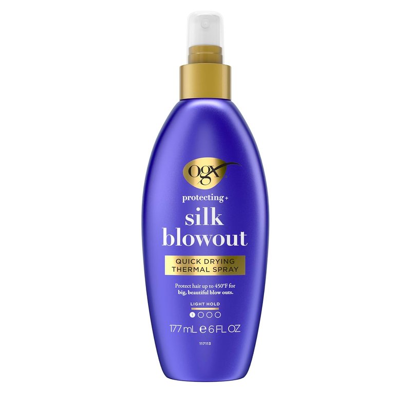 OGX Heat Protectant Spray - Quick Drying Thermal Protection for Soft, Shiny Hair | 6 fl. oz