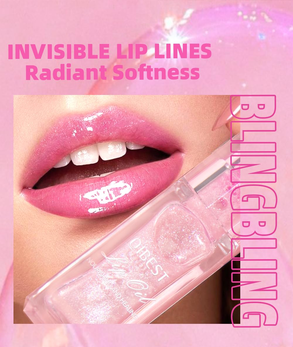 2PCS Cosmetics Magic Color Changing Lip Gloss - Plumping, Long Lasting, Non-sticky, Warm Change Glitter Lip Tint Pack