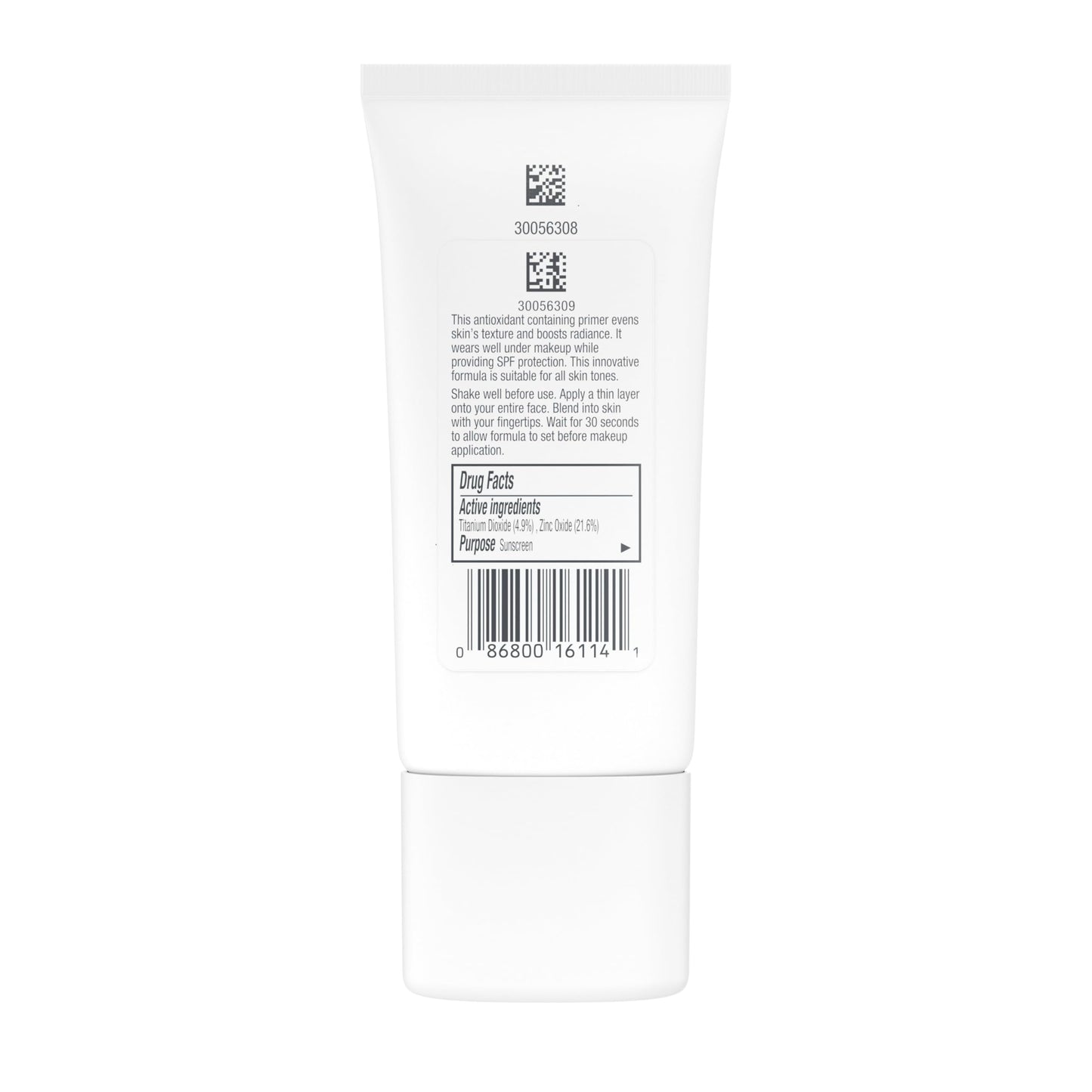 Neutrogena Healthy Skin Invisibly Radiant UV Face Primer with SPF 30, Mineral Sunscreen Makeup Primer, Broad Spectrum SPF 30, Suitable for All Skin Types, 1 fl. oz