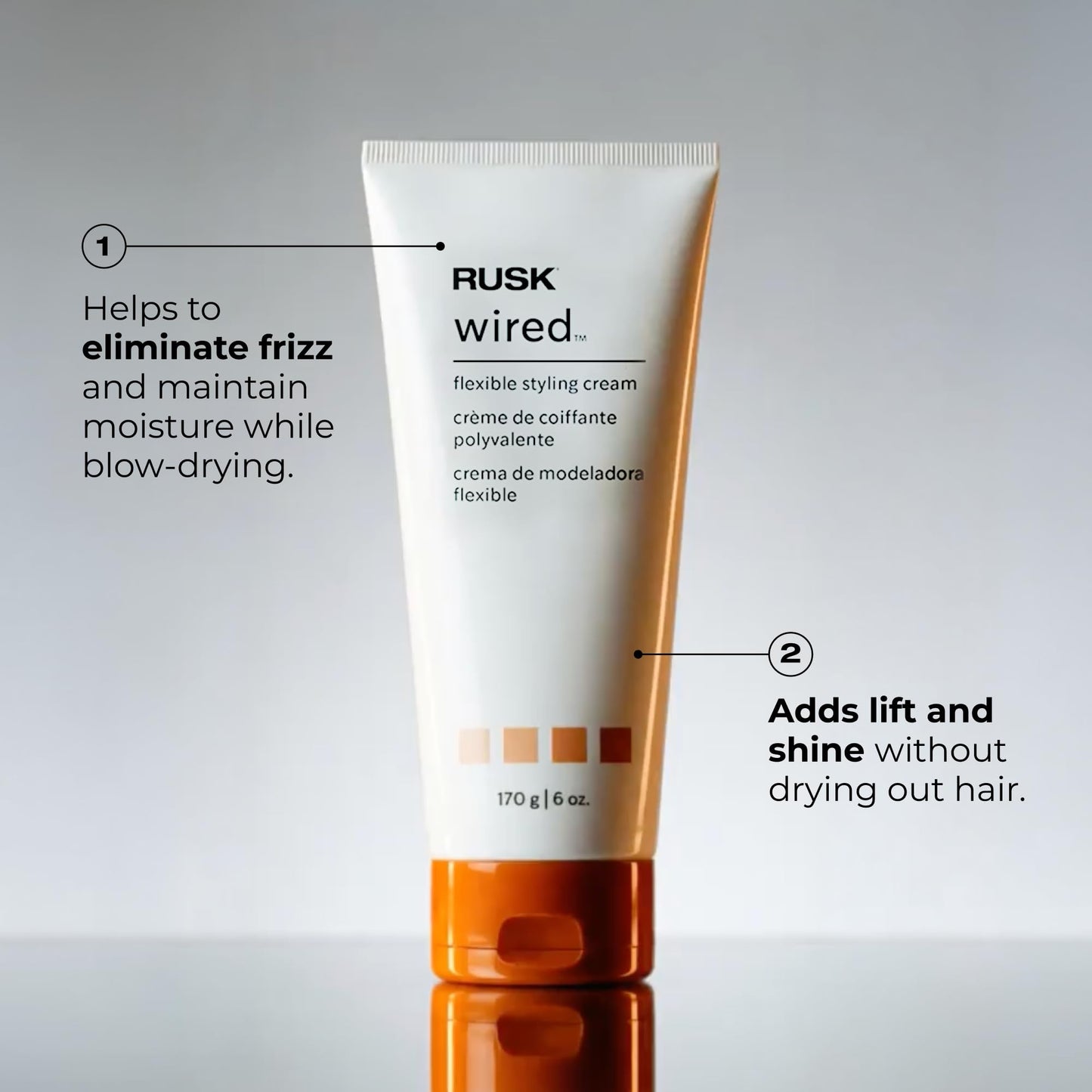 RUSK Wired Flexible Styling Creme 10 Ounce