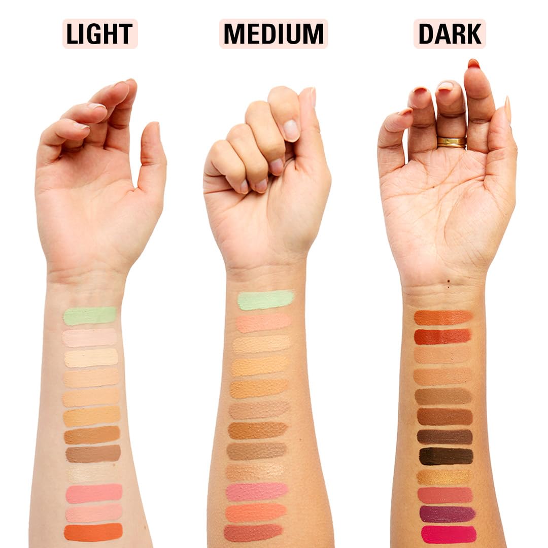 Revolution Everything Base Face Icon Complexion Palette, Multi-Use Cream Contour, Concealer, Corrector, Highlighter & Blush Kit, Vegan & Cruelty-Free, Light